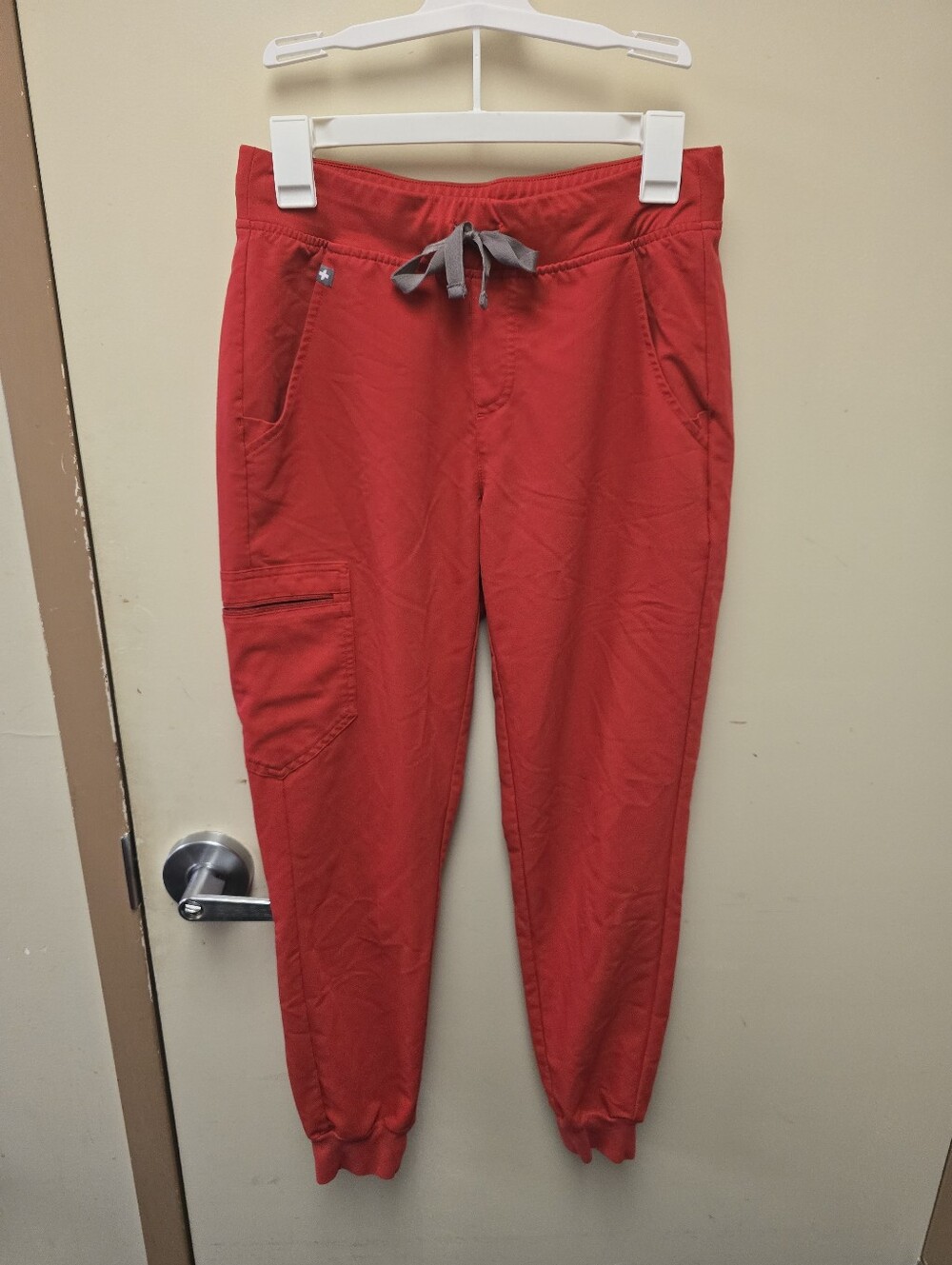 FIGS Red Jogger Scrub Pants